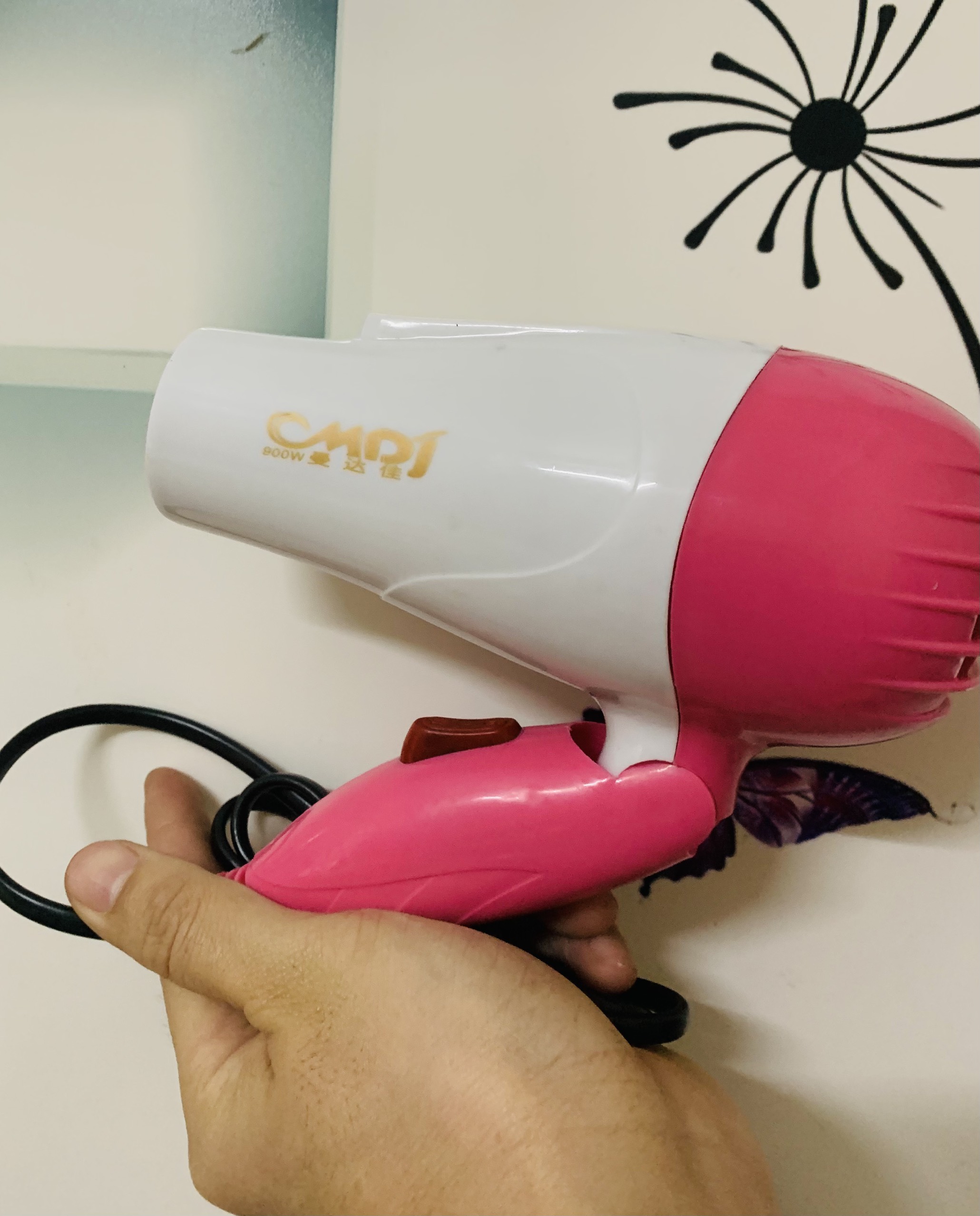 Máy sấy tóc mini MDJ  - máy sấy tóc du lịch mini - mấy sấy tóc mini gia đình - máy sấy tóc mini dành cho bạn gái - máy sấy tóc MDJ gấp gọn