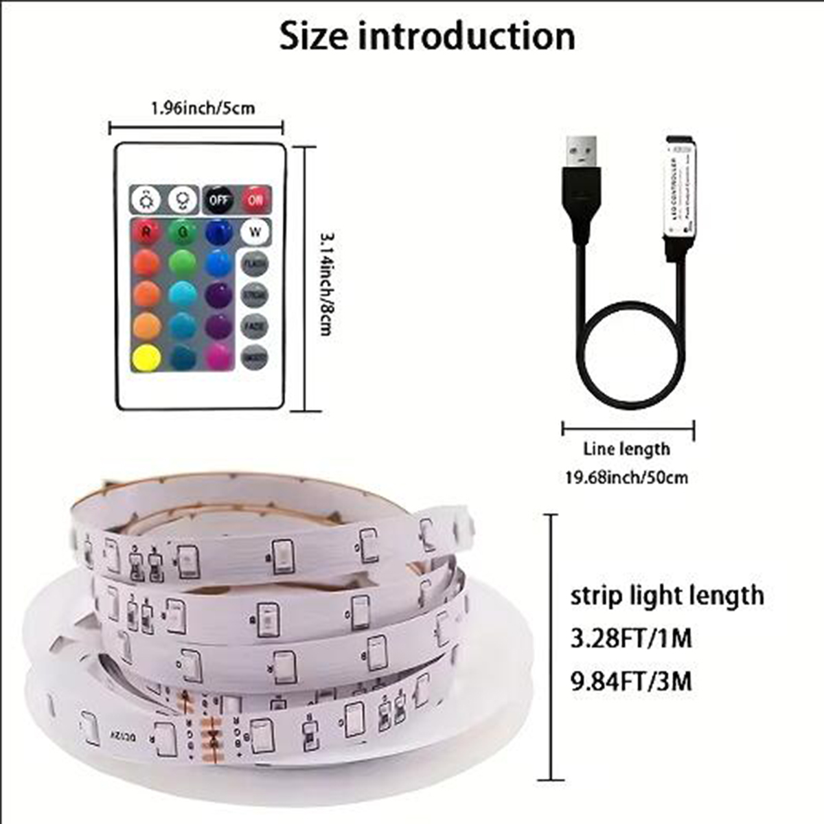 Tape Bluetooth USB LED Strip 5050 SMD 5V USB RGB Lights Flexible LED ...