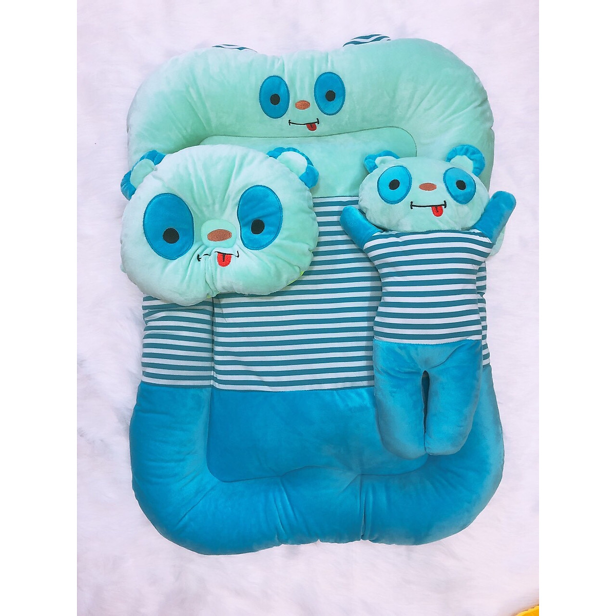 Bộ nệm cho bé sơ sinh hình thú cho bé