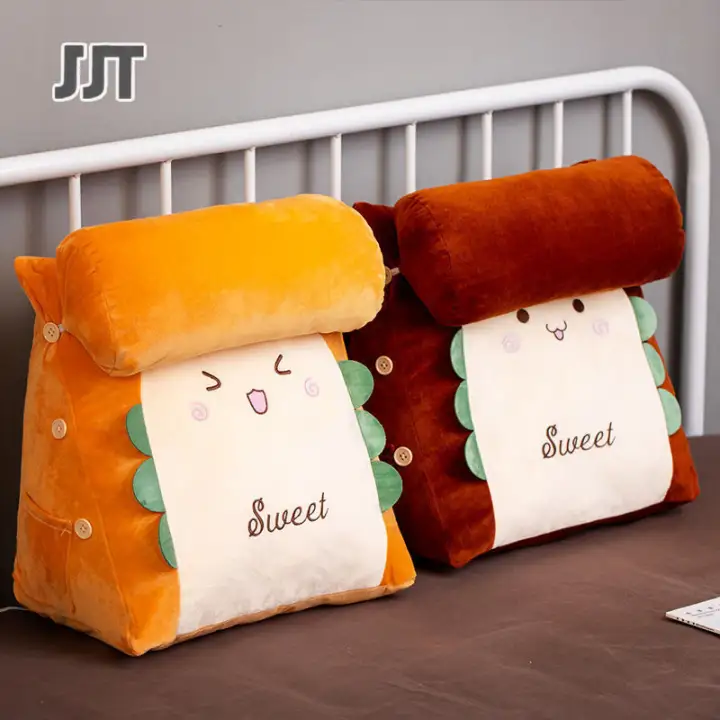 JJT [Miễn Phí Vận Chuyển]Đầu giường bọc gối tựa lưng gối đệm lót ghế xe hơi hình tam giác gối Gối ngủ cô gái ngủ gối hỗ trợ thắt lưng Đệm Sofa