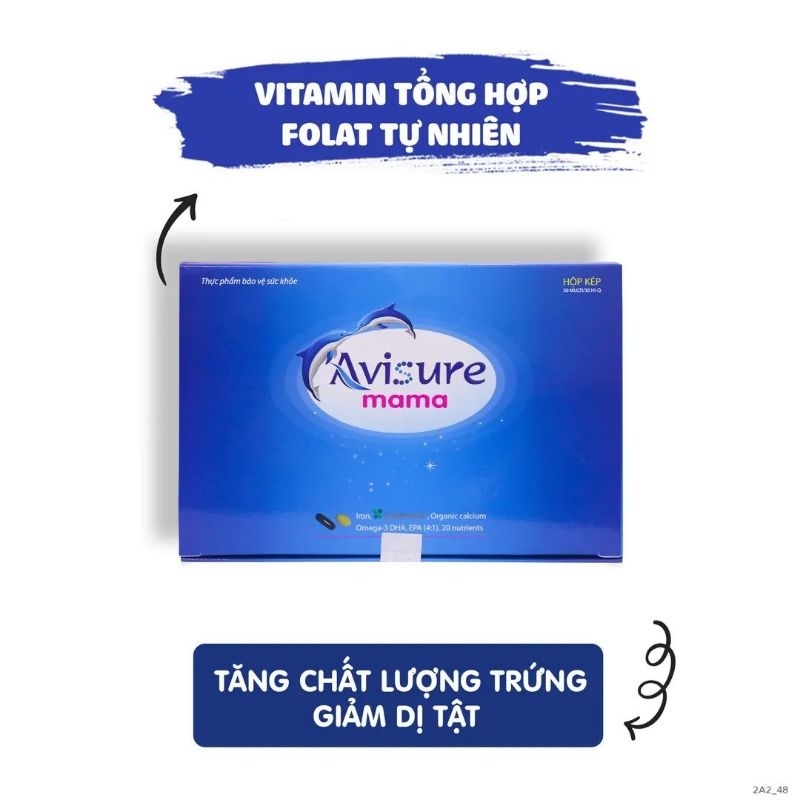 Bộ sản phẩm Avisure cho mẹ bầu Avisure mama + Avisure Dha + Avisure Hical + Avisure Safoli sắt