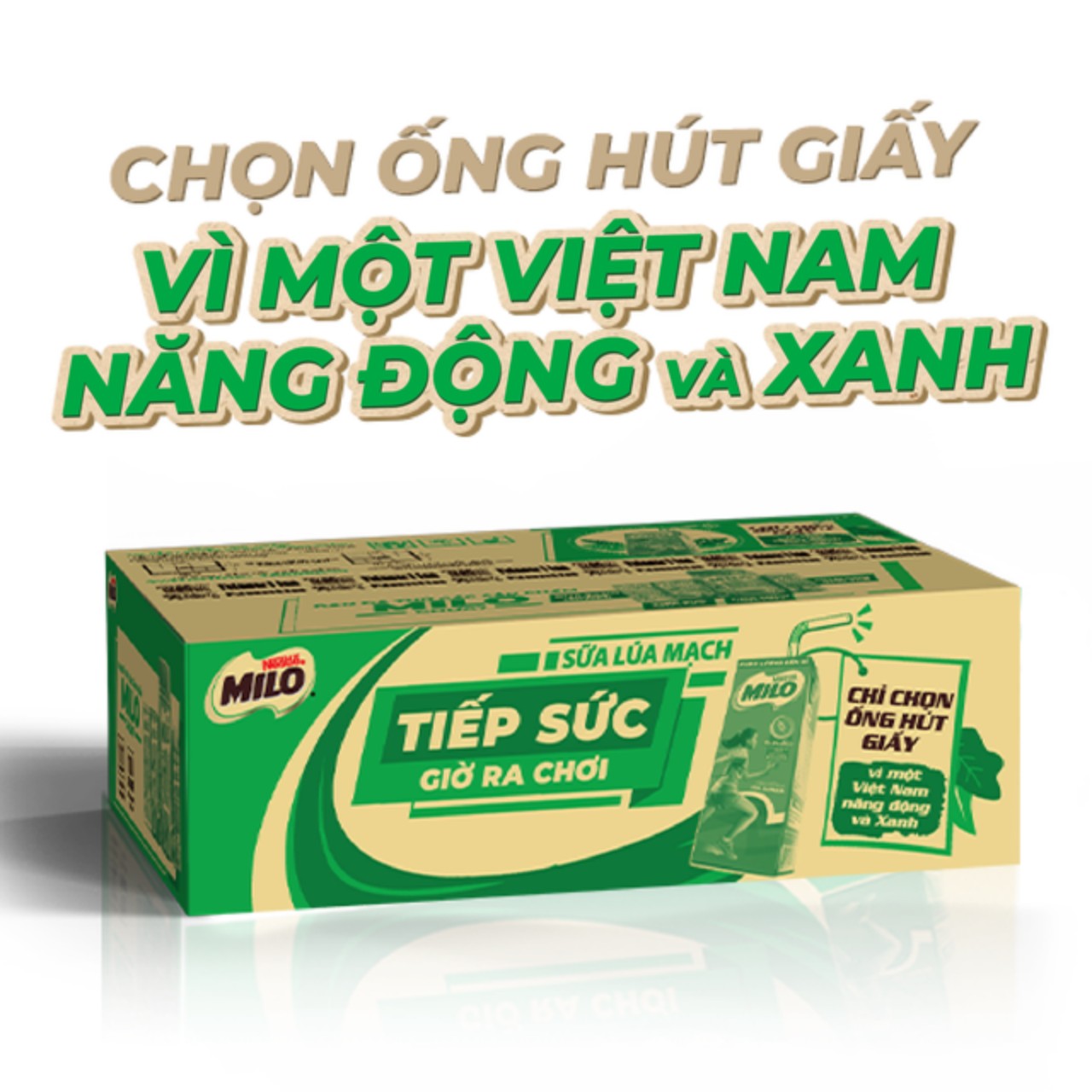 Sữa lúa mạch Nestlé Milo thùng 48 hộp x 180ml