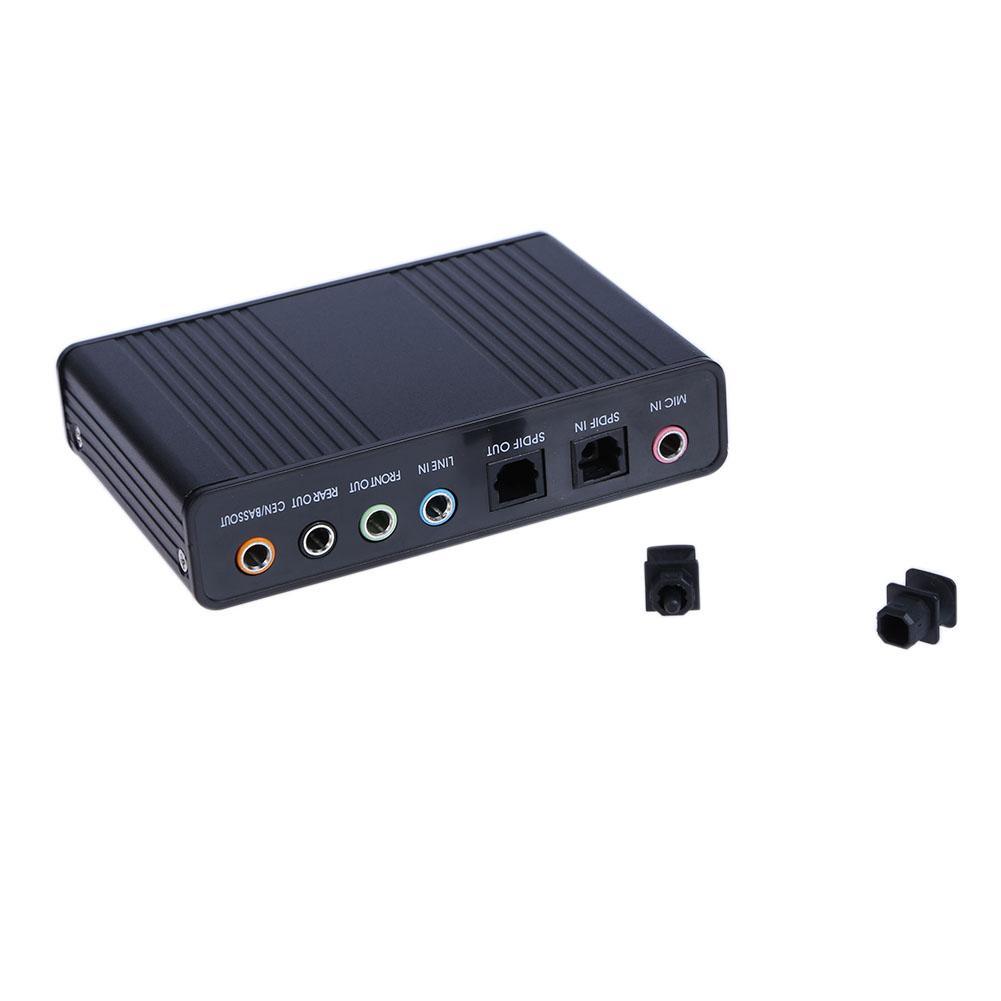 Card âm thanh box 5.1 USB 6CH + Optical audio (Xanh)