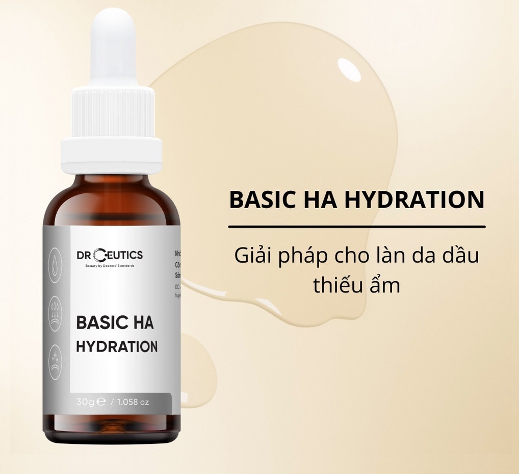 Serum HA Basic Hydration Drceutics Cho Da Dầu Mụn 30ml