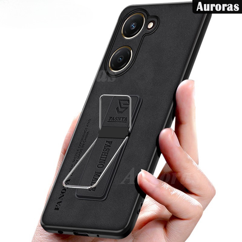 Phone cover For VIVO Y03 Y03T Y18 Y18S Y28S case shell Fluff Luxury Sheepskin Silicone Soft TPU Anti-knock Bracket For Vivo Y03 Y03T Y18 Y18S Y28S Cases Housing.
