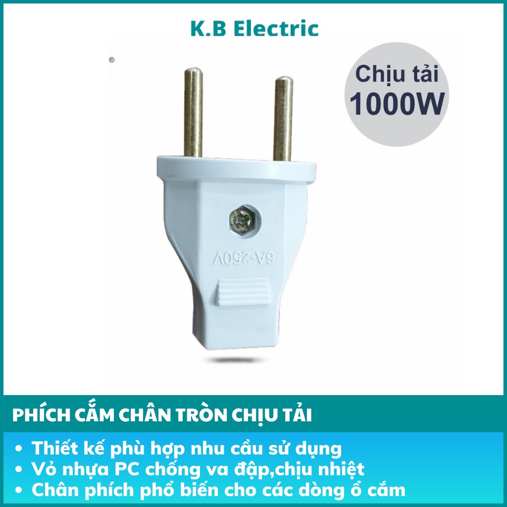 Phích cắm chân tròn siêu chịu tải KB Electric