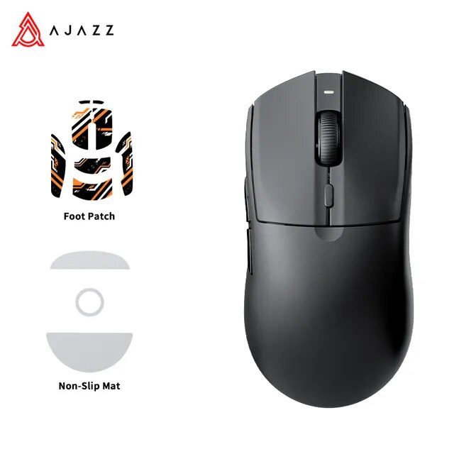 New ajazz aj139pro wireless 2.4ghz + wired gaming mouse paw3395 for gaming laptop pc optical