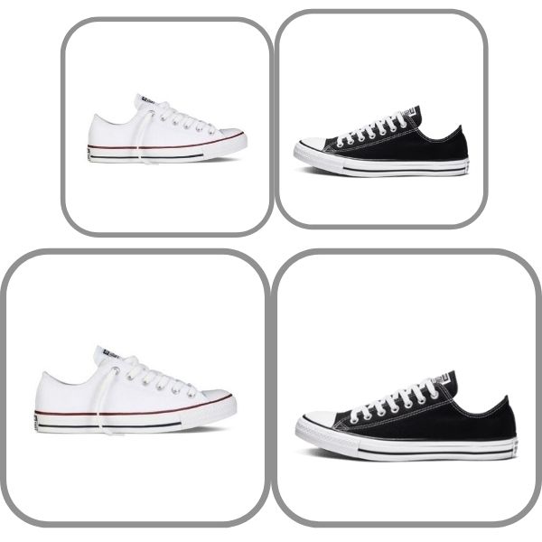 [GIẢM GIÁ GỐC + FULL BOX] Giày Converse Cổ thấp ĐEN , TRẮNG [HOT]
