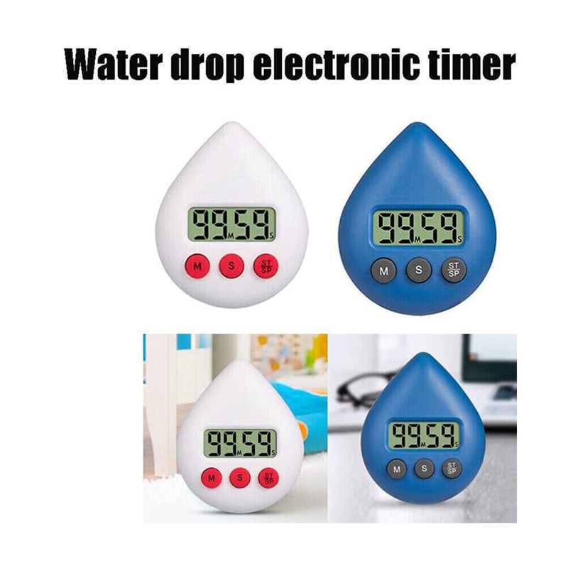 Digital Bathroom Clock Waterproof Shower Clock Timer Temperature Humidity Visual Countdown Timer Wall Clock