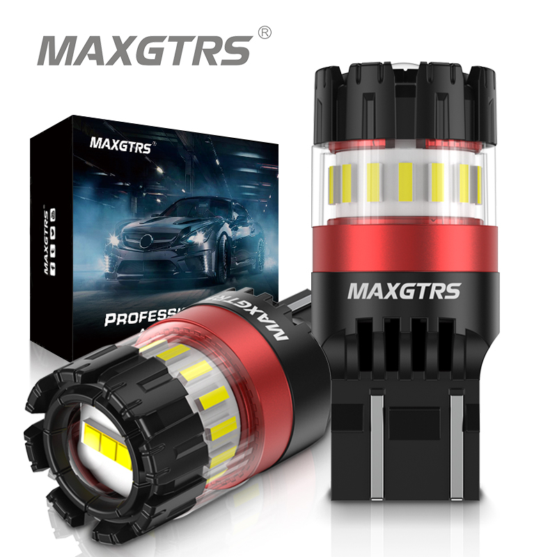 MAXGTRS 2X 1157 BAY15D 7443 LED Canbus Bulbs P21/5W