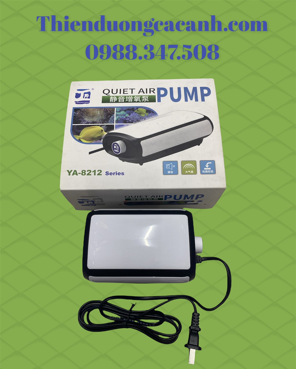 Máy Sủi Oxy Siêu Êm YA-8212 (Tặng Dây-Cục Sủi)