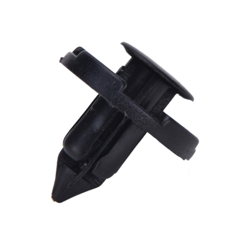 120x Ft 9mm Hole Da Plastc Rvet Fastener Push Clp Black For Car