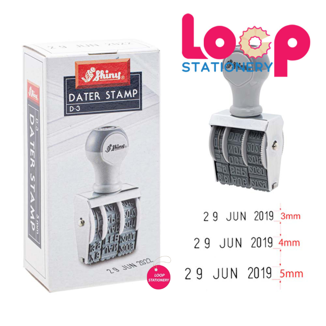 Shiny Date Stamp Chop D-3/D-4/D-5 | Lazada