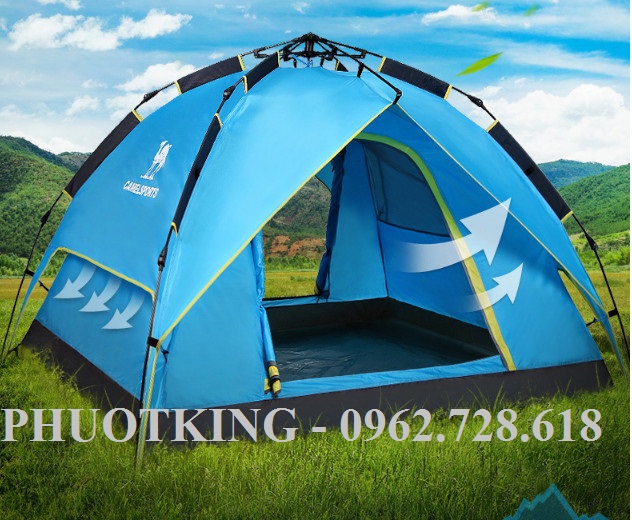 [CÓ SẴN] Lều cắm trại tự bung CAMEL 2 lớp 4 người