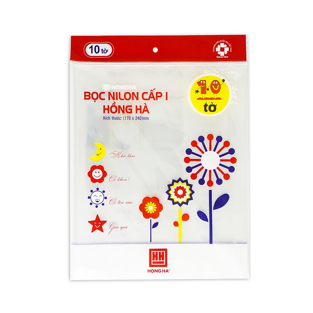 Bọc sách, vở Hồng hà 3245 (KT: 170x240mm)