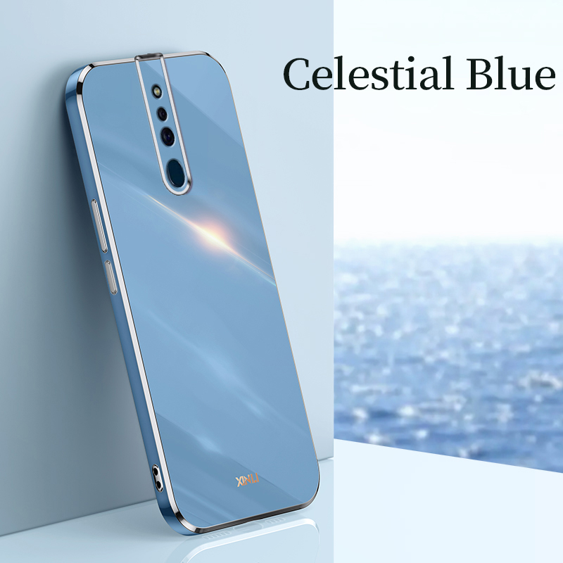 YBD Plating phone Case For OPPO F11 Pro Casing Precise Camera Protection cases Luxury Straight Edge Cover