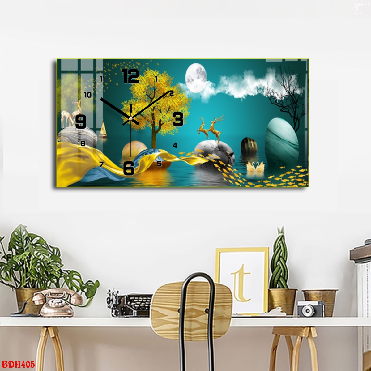 Tranh đồng hồ treo tường