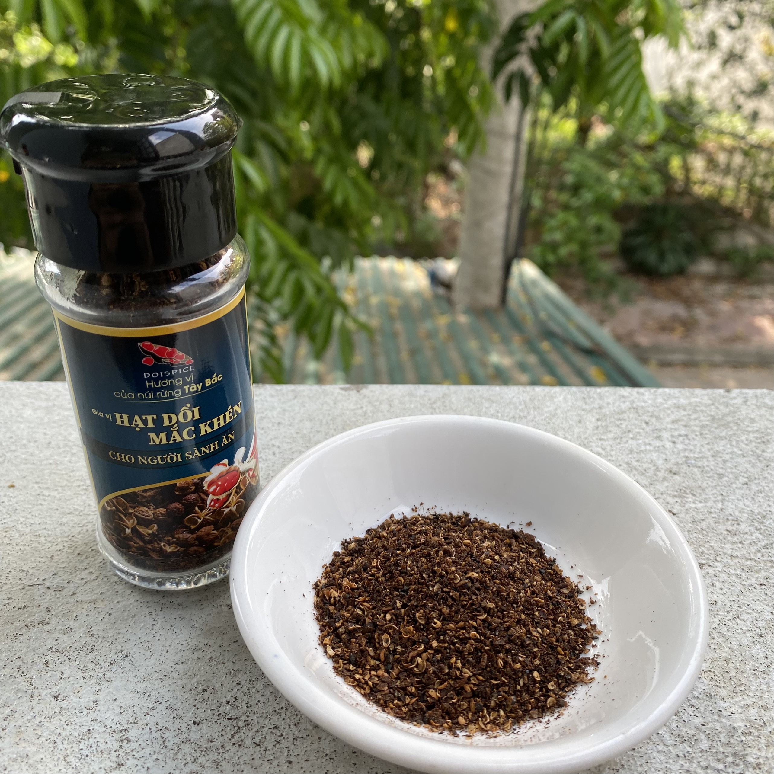 COMBO: Hạt Dổi xay (25g) + Hạt Dổi-Mắc Khén Doispice (25g)