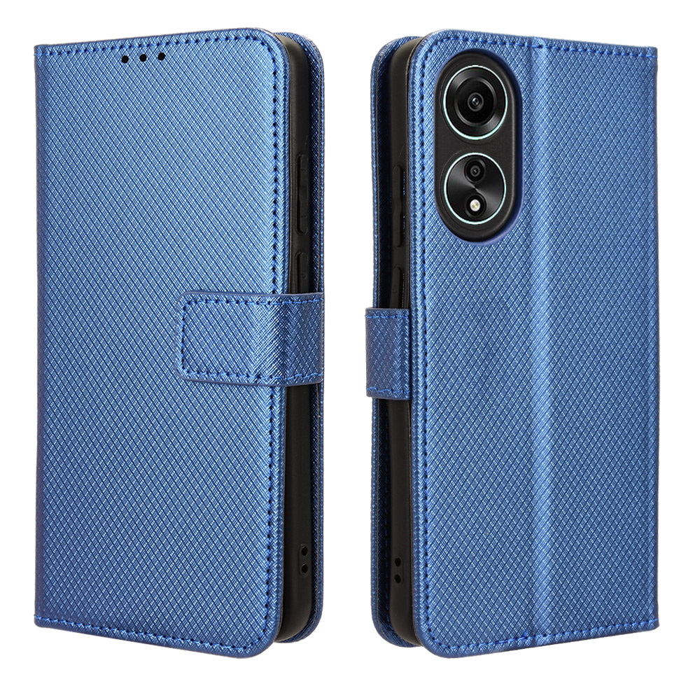 For oppo a58 4g casing pu leather wallet oppo a58 4g case stand holder flip cover