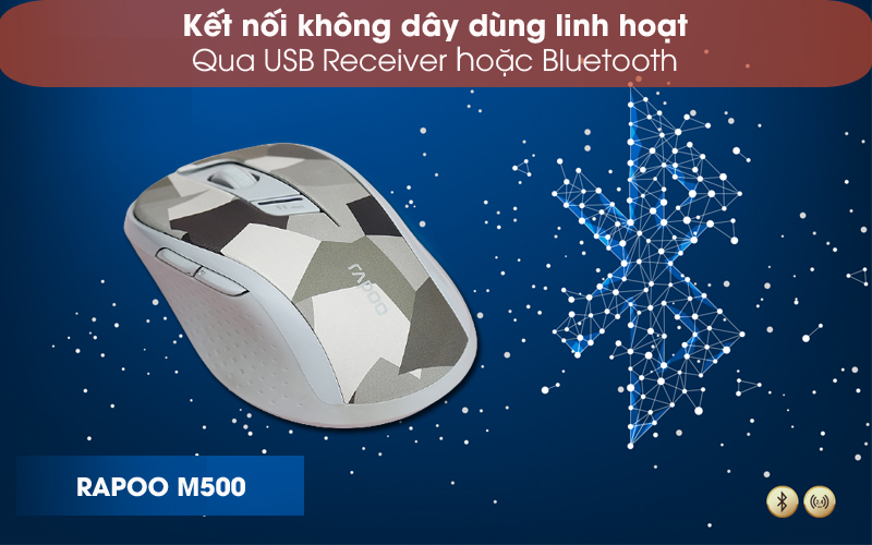 Chuột Bluetooth Silent Rapoo M500 ( Like New )