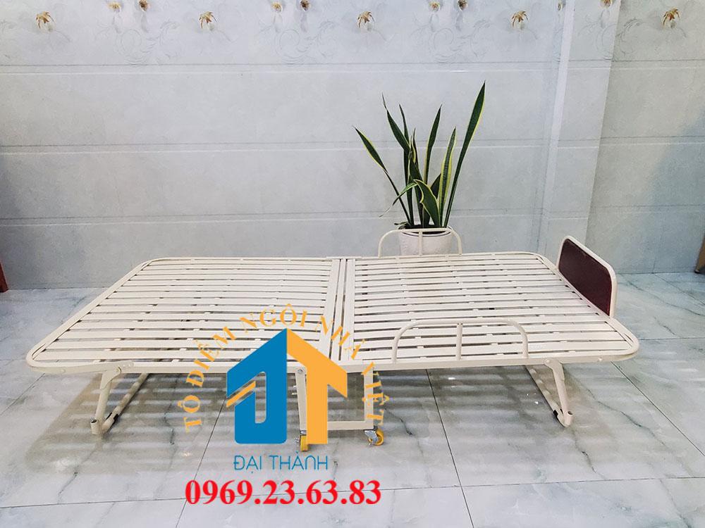 Giường  sắt xếp di động 1m2 - GNS31