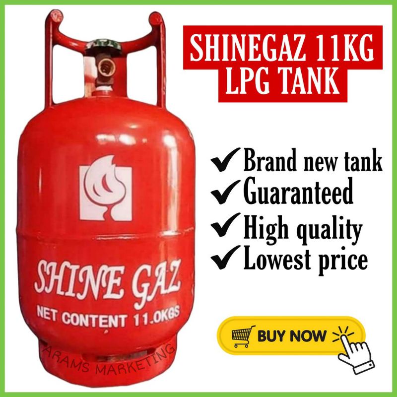 Fast send LPG Shine Gaz 11KG (11KG EMPTY TANK ONLY OR 11KG LPG WITH GAS ...