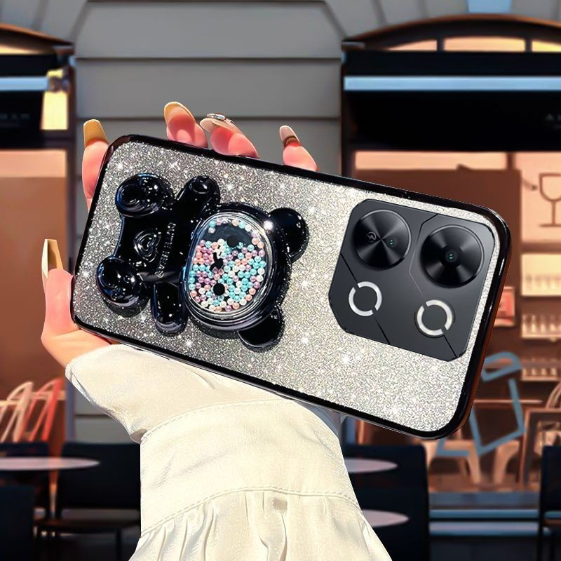 New%20Phone%20case%20itel%20P55%20P70%20P65%20Back%20cover%20with%20Gradient%203D%20Bear%20Folding%20Stand%20Bracket%20Luxury%20Slim%206D%20Plating%20Glitter%20Girls%20for%20itel%20P70%20P55%20P65%20case%20-%20Image%209