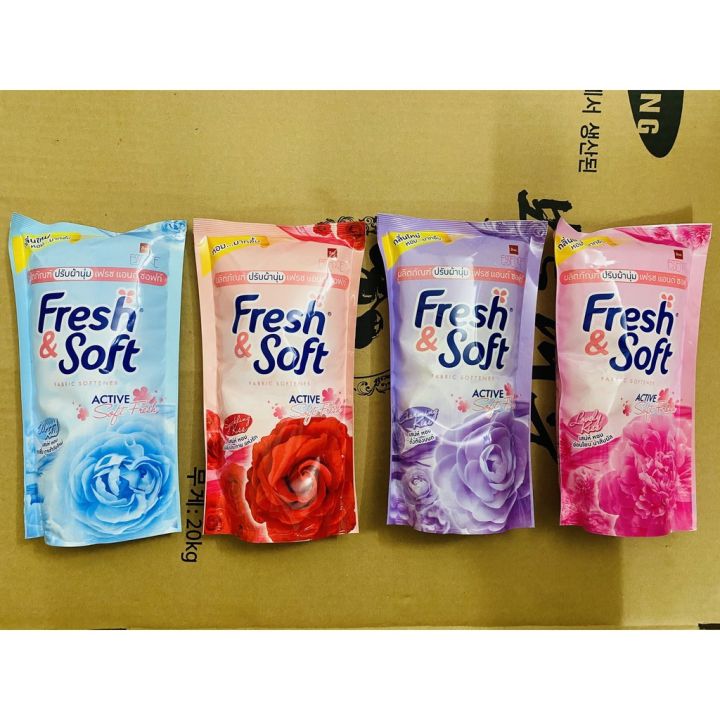 Combo 3 túi Nước Xả Fresh & Soft Thái Lan 550ml Mềm Vải