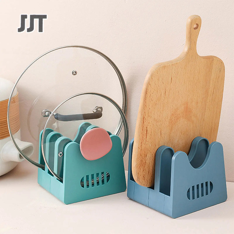 JJT [Miễn Phí Vận Chuyển]Tay cầm nồi Nhà Bếp Lưu Trữ Tạo Tác Tay cầm nồi Bảng Top Thớt Chặt Với khay xả Đa Chức Năng giá lưu trữ