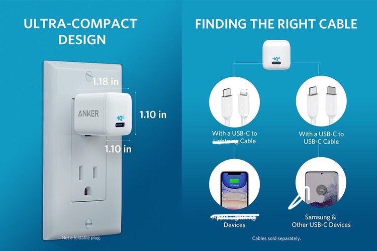 Củ Sạc Anker PowerPort 3 Nano 20W IQ3 - A2633 (Bảo Hành 18T)