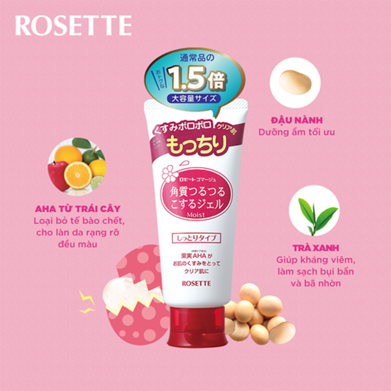 Tẩy tế bào chết rosette đỏ 180g