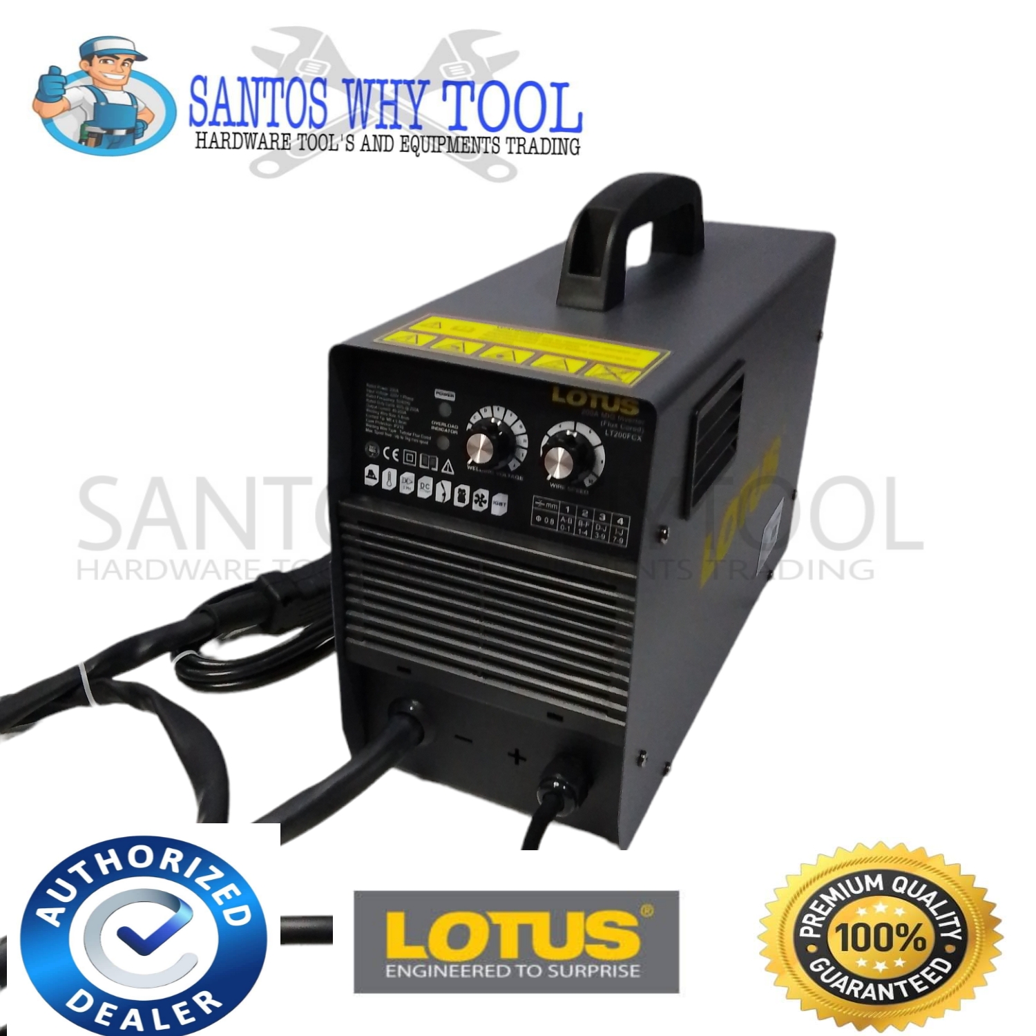 LOTUS MIG INVERTER WELDING MACHINE 200 AMP (FLUX CORED) Lazada PH