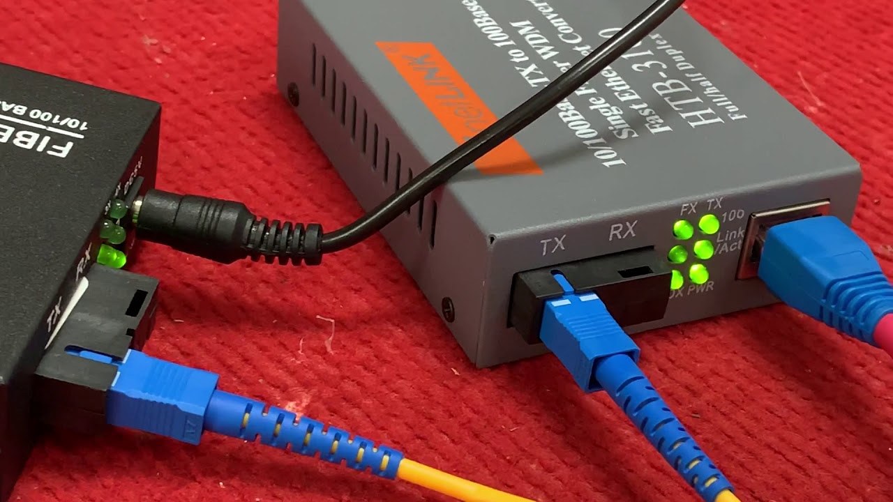 Bộ 2 Converter Cáp Quang Chuyển Đổi Quang Điện Ftth Net-Link 100mbs