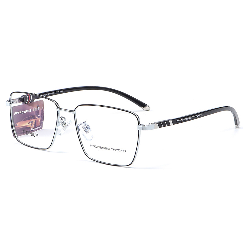 Titanium Eyeglasses Frame Men Comfortable Big Face Ultra Light Frame Flexible Eyeglasses Frame