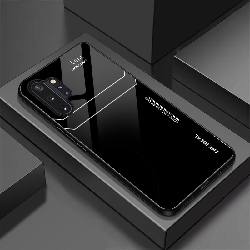 Ốp Lưng SAMSUNG NOTE 10, NOTE 10 PLUS Mặt lưng kính, chống sốc, thiết kế riêng
