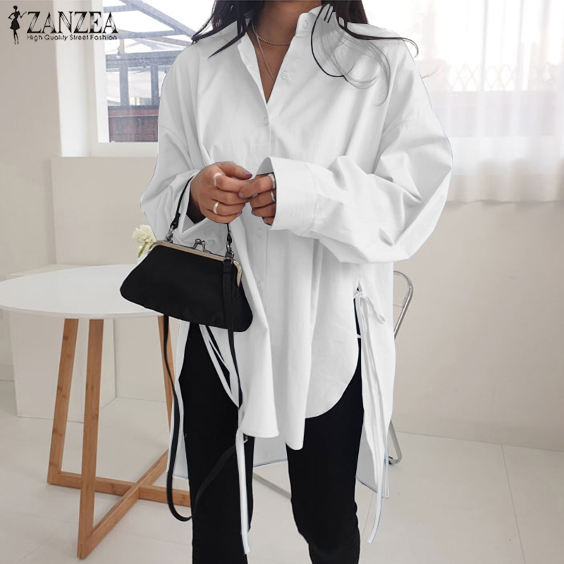 ZANZEA%20Korean%20Style%20Women%20Casual%20Long%20Sleeve%20Blouse%20Tee%20Top%20Loose%20Baggy%20Oversized%20Tunic%20Shirt%20-%20Image%203