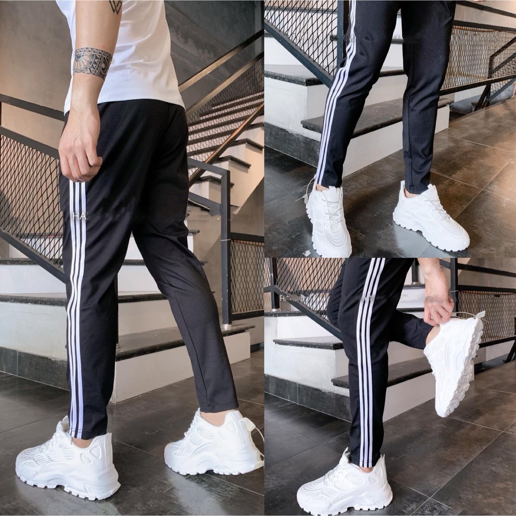 Quần Jogger Nam Nữ Trơn Basic Thun Poly Phong Cách Thể Dục Thể Thao