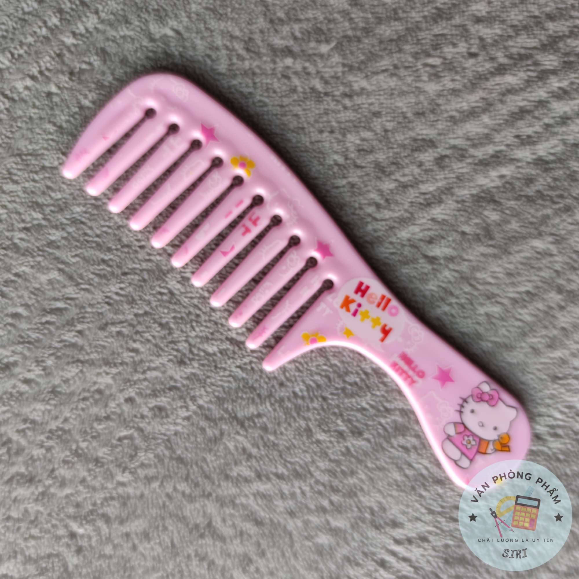 Lược Chải Tóc Lược Gỡ Rối Tóc Cầm Tay Kitty Dễ Thương Dài 14cm