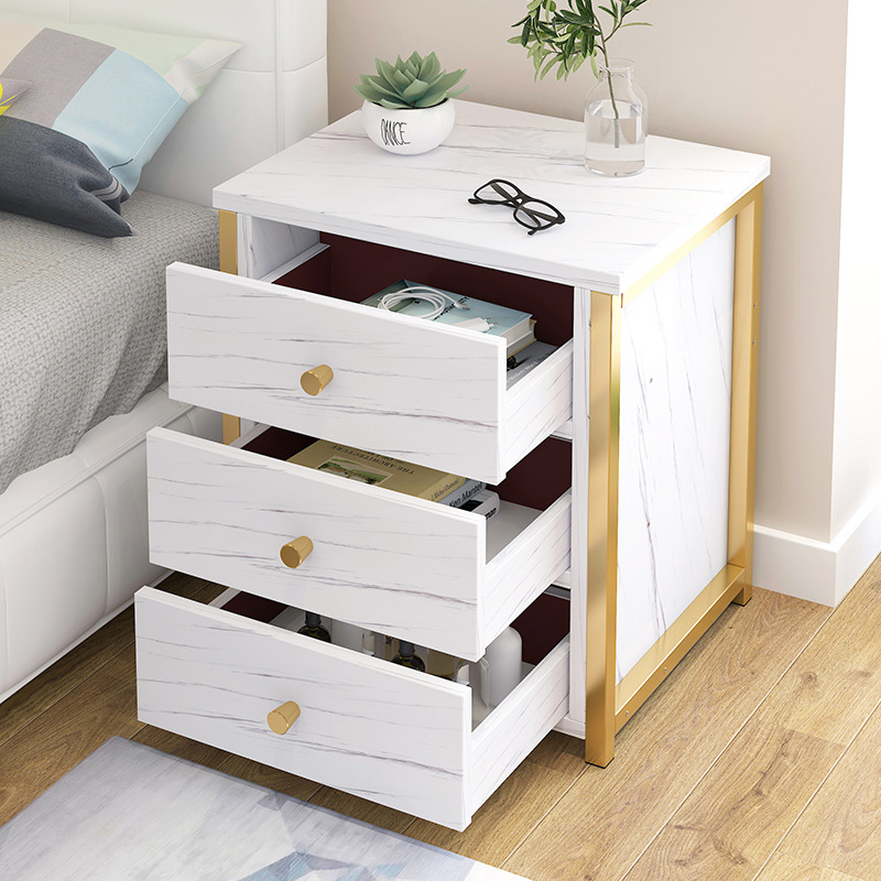 Bedside table Nordic wind ins online celebrity bedside table sub-bedroom multi-layer shelf small multi-functional cabinet simple
