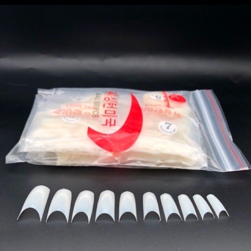 [HCM]Set 500 Móng Nối Tay form Hàn đủ size từ 0 đến 9