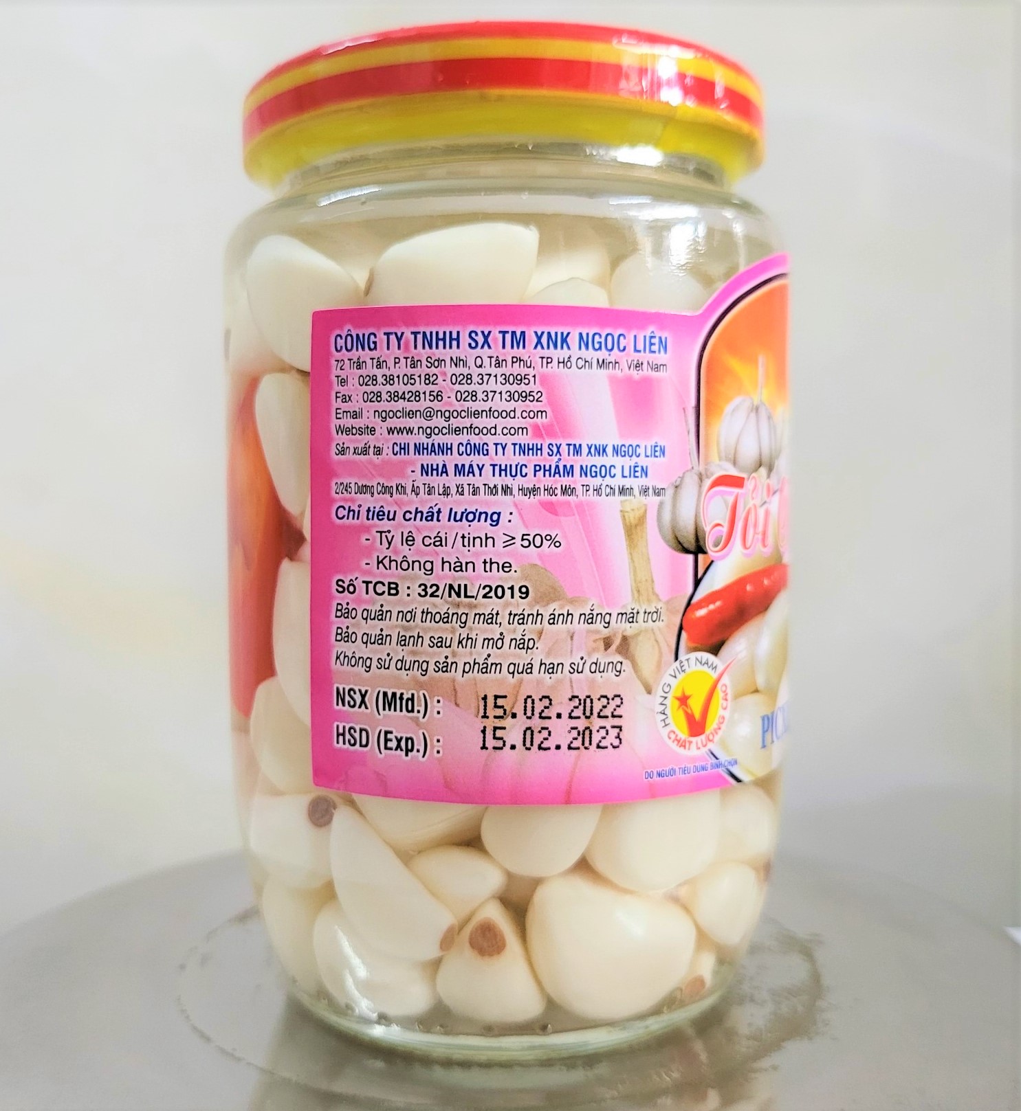 [Lọ 390g] TỎI CHUA NGỌT [VN] NGỌC LIÊN Pickled Garlic