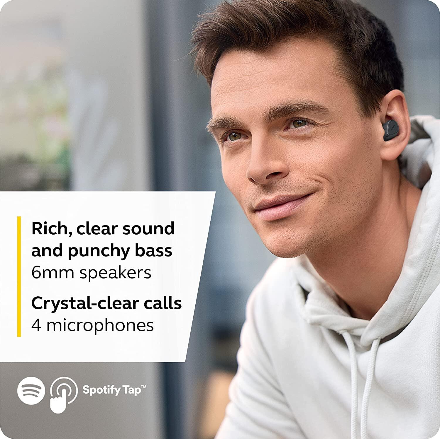 Jabra Elite 3 in Ear Wireless Bluetooth Earbuds Noise Isolating True Wireless Buds with 4