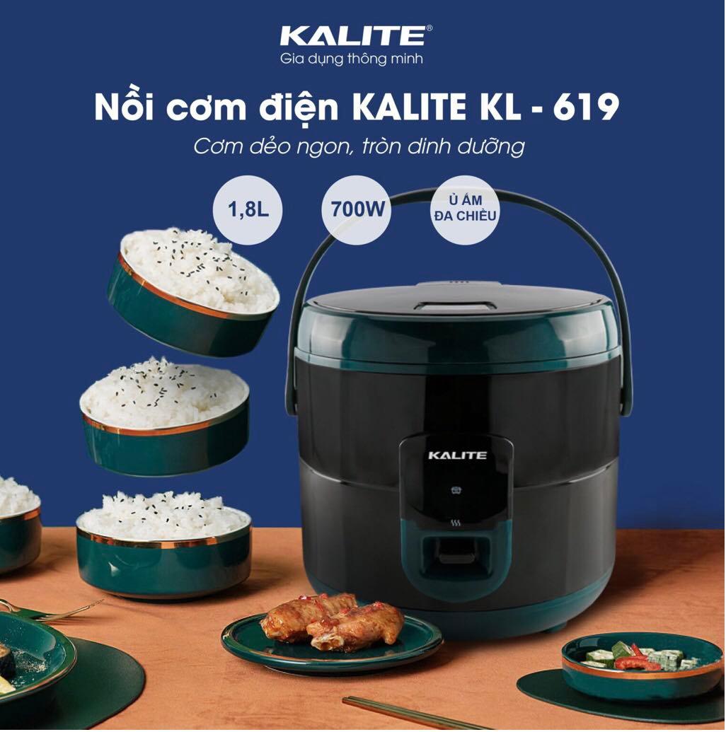 [BẢO HÀNH 12 THÁNG] Nồi cơm điện đa năng Kalite KL-619