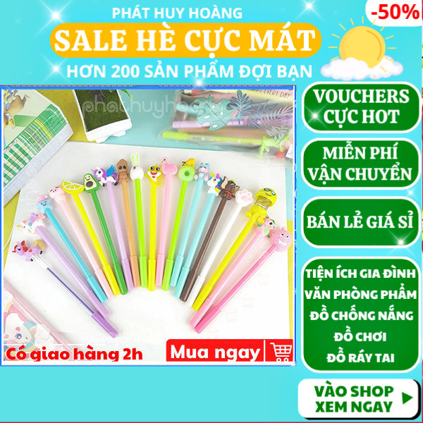 Combo 20 bút bi tím nhiều hình cực đẹp giá rẻ, chất lượng ,bút cute ,bút bi ,bút bi cao cấp  ,bút mực ,bút bi cute , đồ dùng học tập, Phát Huy Hoàng