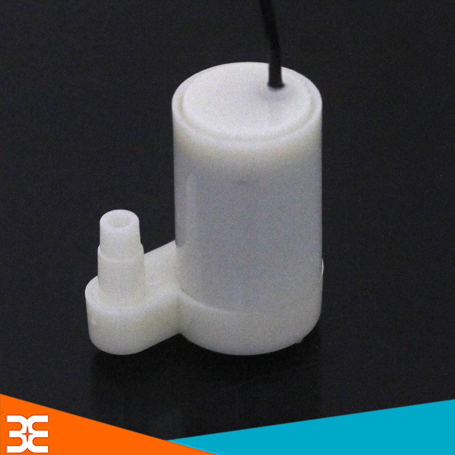 Máy Bơm Chìm Ống thẳng đứng Mini 1.5-6VDC tốc độ bơm lên tới 1.5m ( Trắng )