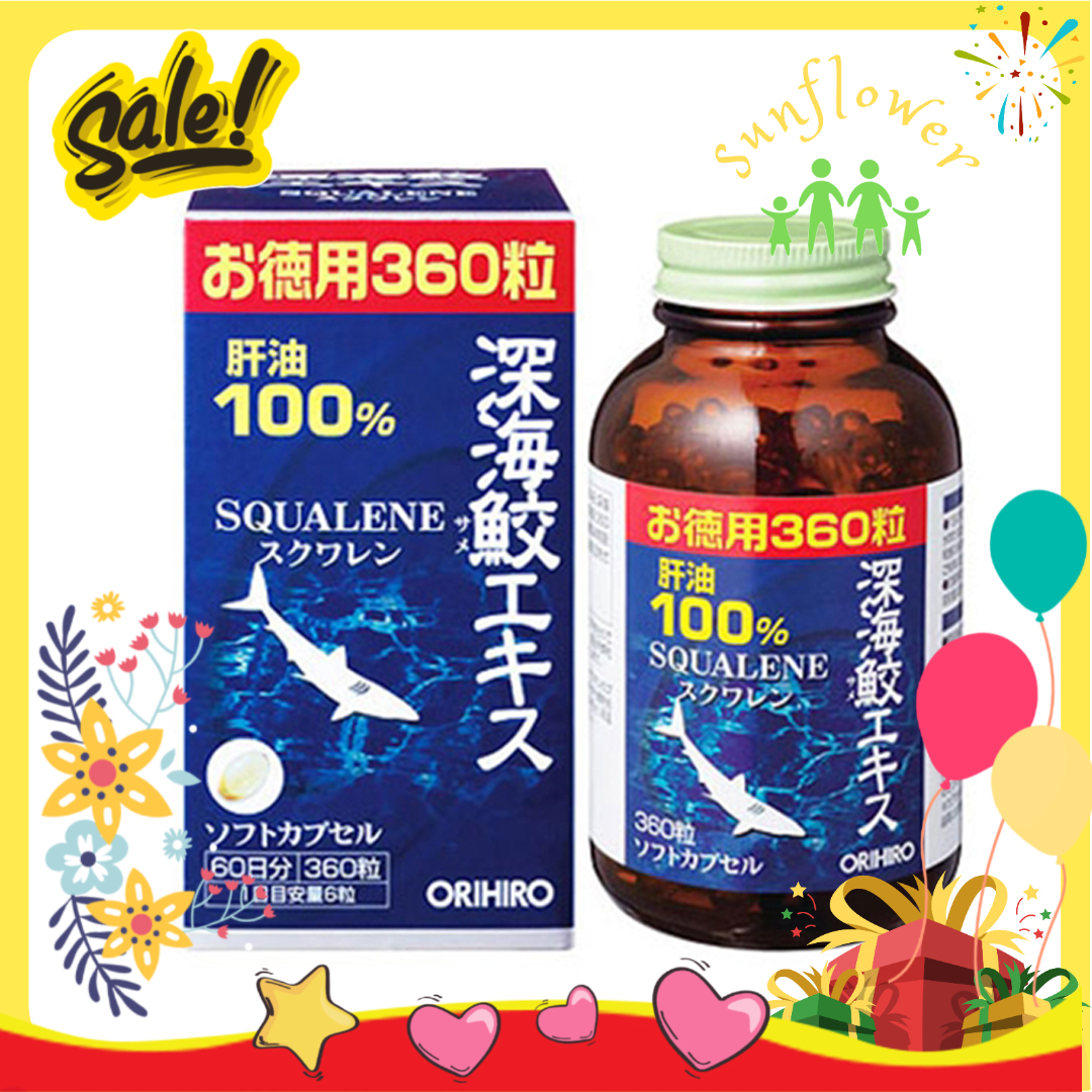 Sụn vi cá mập Orihiro Squalene 360 viên Nhật Bản