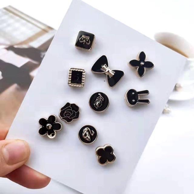 Sét 10 phụ kiện cài áo mini siêu xinh