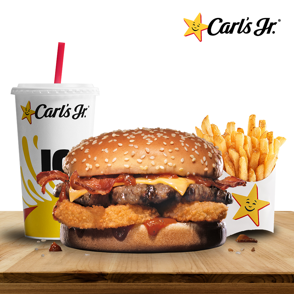 Carls Jr Western Bacon Cheeseburger® Combo Redeem In Store Take Away Or Dine In Lazada