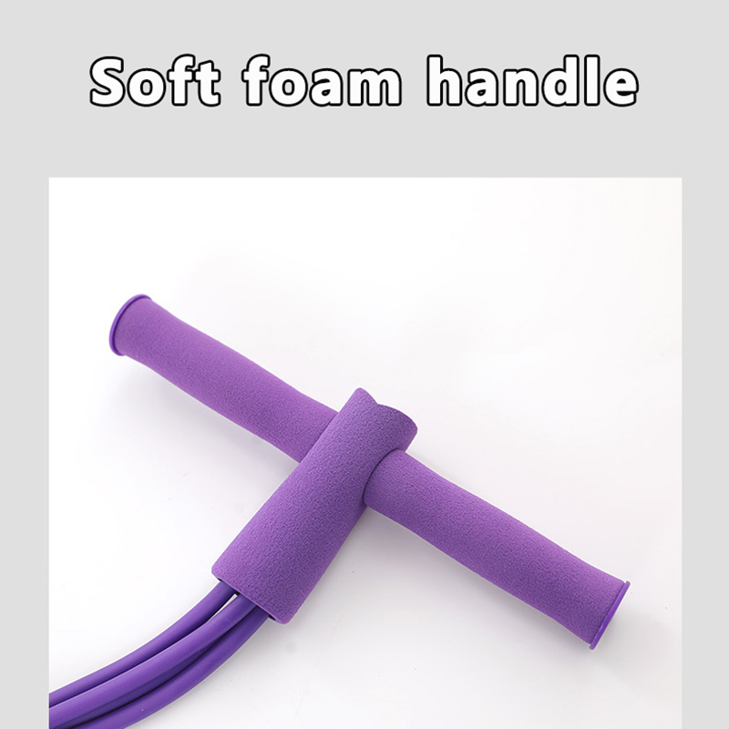 Stirrup Puller Elevation High Elastic TPE Sit-Up Aids Fitness Yoga Four Tubes Stirrups Tension Rope. 