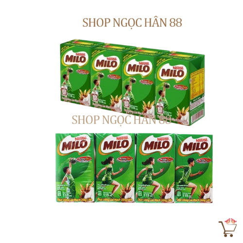 [NEW] Combo 2 Vỉ Sữa MiLo Lúa Mạch Nestle ( 8 hộp x 110ml) - Date mới